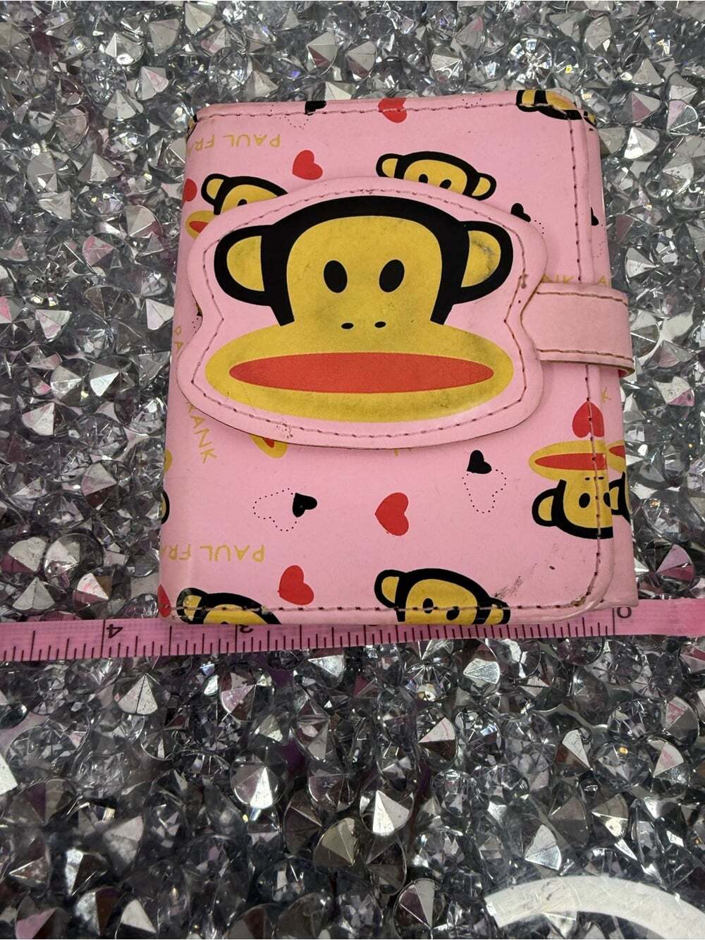 Paul Frank wallet Pink hearts y2k RARE Monkey Face Wallet with Heart Accents - Picture 6 of 7